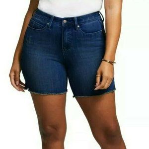NYDJ Gladiator Shorts Cut-Off Blue Jeans NEW $89